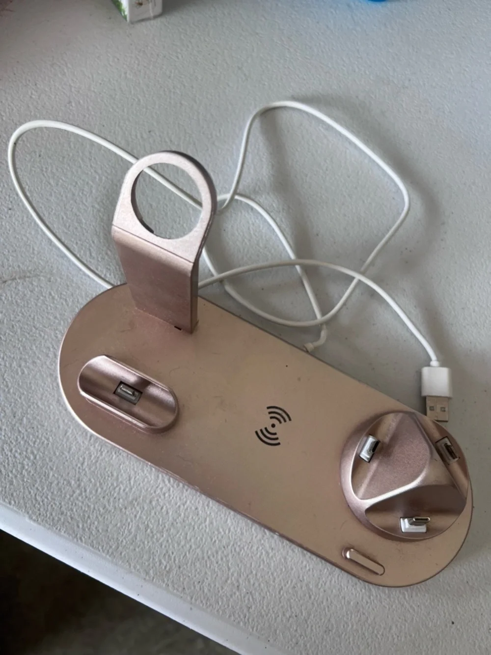 Amazon Rose Gold 3-in-1 Wireless Charging Stand